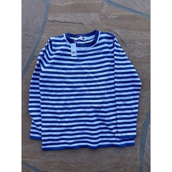 Urban Contenders Blue Striped Sweater Size Large NWT - Picture 1 of 3